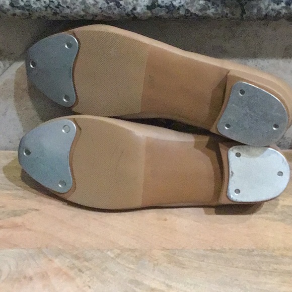 TAP SHOES Women’s/Big Girls Sz 6 M Taupe - Picture 5 of 5